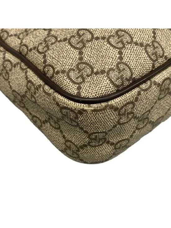 Gucci Business Bag GG Plus Supreme Dark Brown Beige No Lock Leather - Picture 6 of 15